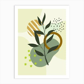 Abstract Of A Leaf Art Print