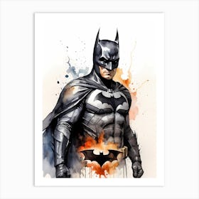 Batman Watercolor Painting (20) Art Print