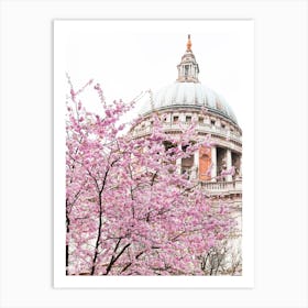 St Paul'S Spring Blossom Art Print