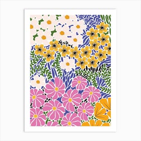 Flowers In The Garden Art Print