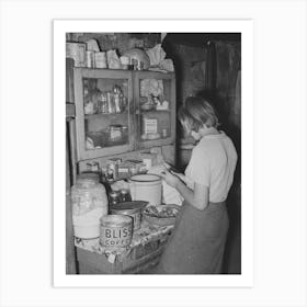 Daughter Of Tenant Farmer Peeling Potatoes For Noonday Meal, Near Muskogee, Oklahoma, See General Art Print