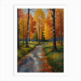 Autumn Path Art Print