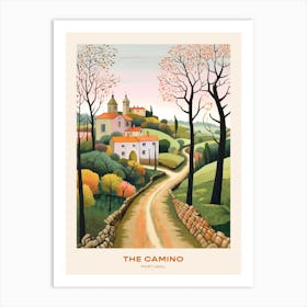 The Camino Portuguese Path 2 Hike Poster Art Print