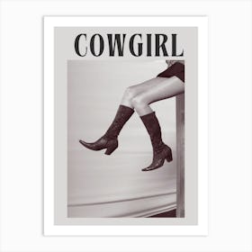 cowgirl Art Print