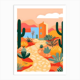 Cactus Landscape Art Print