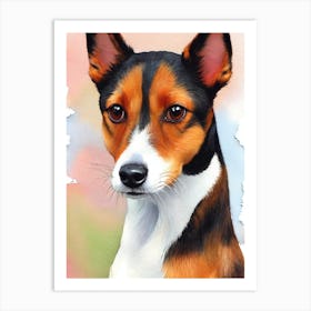 Toy Fox Terrier 2 Watercolour Dog Art Print