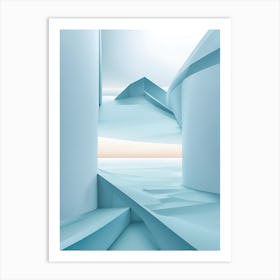 Abstract Ice Sculpture Art Print