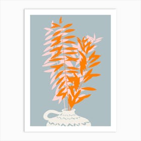 Botanical dopamine twigs Art Print