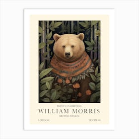 William Morris London Exhibition Poster Bear Art Print