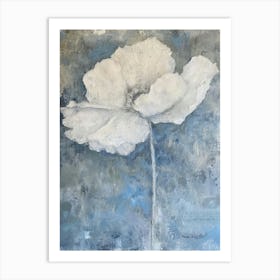 White Poppy Art Print