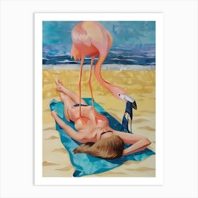 Pink Flamingo 12 Art Print