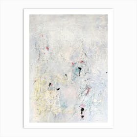 WHITE WASH - Abstract Print Neutral off white Art Print