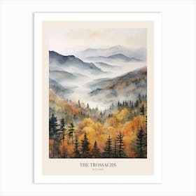 Autumn Forest Landscape The Trossachs Scotland 1 Poster Art Print