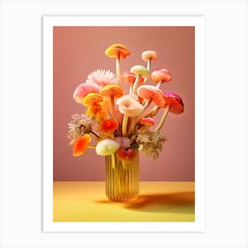 Mushroom Bouquet Still Life 1 Art Print
