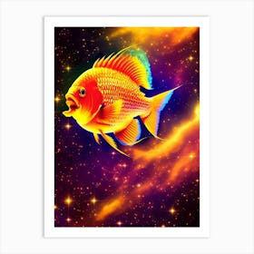 Fish In Space 3 Art Print