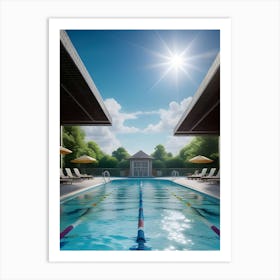 Swimming Pool Art Art Print