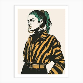 Zebra Print 10 Art Print