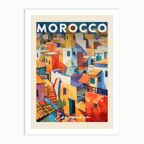 Essaouira Morocco 1 Fauvist Painting  Travel Poster Art Print