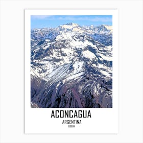 Aconcagua, Andes, Mountain, Argentina, Nature, Wall Print Art Print