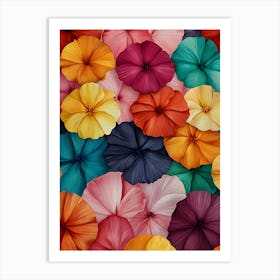 Colorful Flowers Art Print