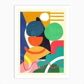 Modern Abstract Shape 01 Art Print