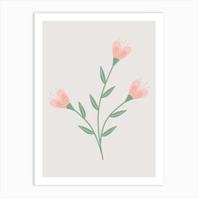 Pink Flowers 17 Art Print