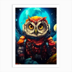 Space Owl 1 Art Print