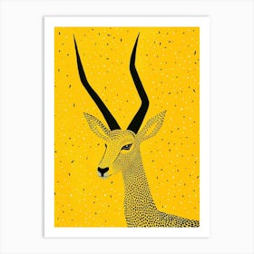 Yellow Antelope 1 Art Print