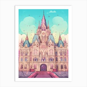 Palace Of The Parliament, Bucharest Romania Art Print