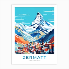 Switzerland Zermatt Travel Art Print