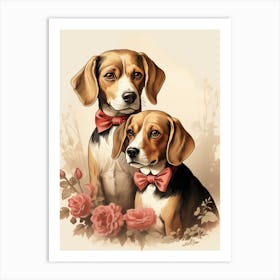 Beagles Art Print