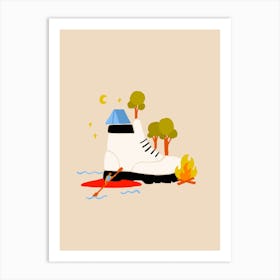 Get Outside | Camping Art Print