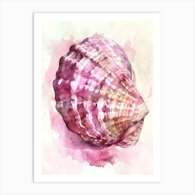 Watercolor Sea Shell 10 Art Print