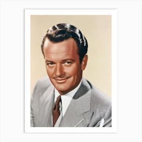 Gig Young Retro Collage Movies Art Print