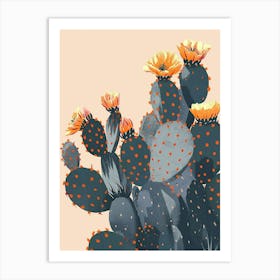 Austrocylindropuntia Subulata Minimalist 4 Art Print