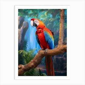 Tropical Treasures: Parrot Jungle Bird Print Art Print