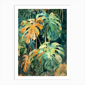 Monstera Leaves 4 Art Print