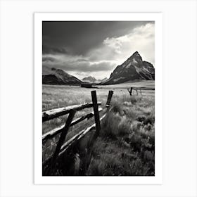 Montana, Black And White Analogue Photograph 4 Art Print