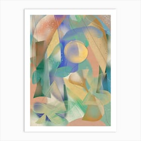 Morning In Wonderland Abstract Colourful Art Print