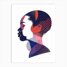 Profile Of A Woman Art Print