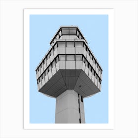 Architecture Brutalism Tegel Airport Control Tower Art Print