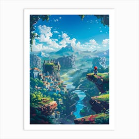 Mario World Poster Art Print