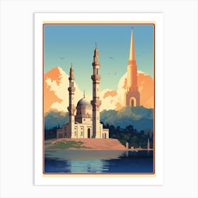 Ortaky Mosque Art Deco 3 Art Print