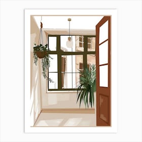 Interior Room With Window Art Print