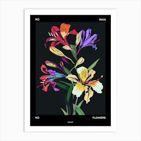 No Rain No Flowers Poster Bouquet 8 Art Print