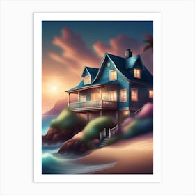 House On The Beach 4 Art Print