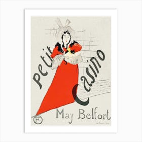 May Belfort (1895), 1, Henri de Toulouse-Lautrec Art Print