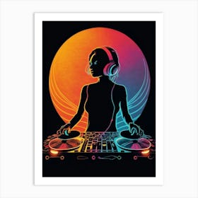 Dj woman 4 Art Print