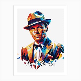 Frank Sinatra in WPAP Pop Art Art Print