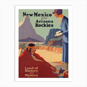 New Mexico and Arizona Rockies Art Print